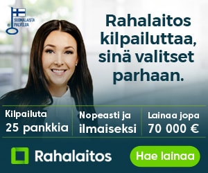 Rahalaitos.fi: Anna 25 Pankin Kilpailla 500-70.000 Lainastasi | Rahalaitos.fi