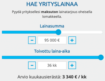 Haenyt.fi Yrityslaina Lainalaskuri