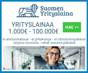 Suomen Yrityslaina: Tarjous Tunnissa, Rahat Tilille Tänään | Suomen Yrityslaina.